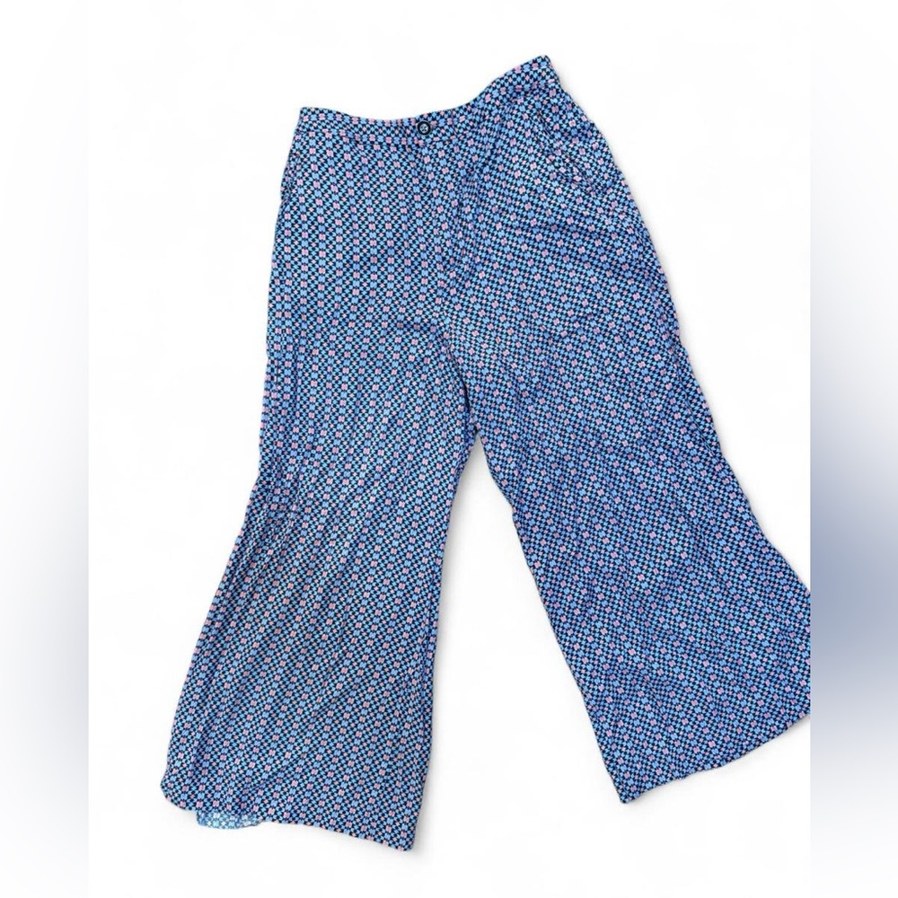Maeve by Anthropologie Geometric Boho Wide Leg Pull on Pants Size 12